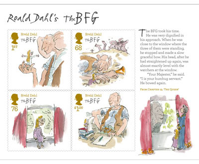 Roald Dahl Minisheet