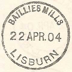 Baillies Mills Lisburn 22 Apr 1904