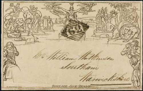 Belfast Mulready Envelope 1