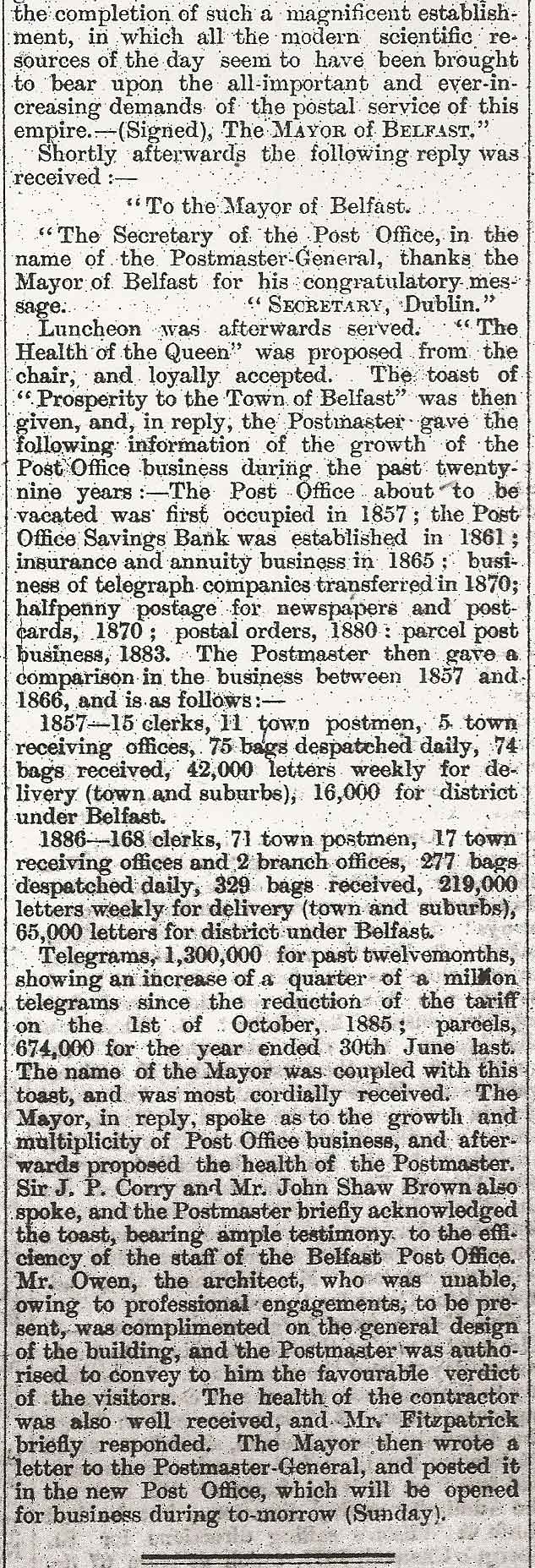 Northern Whig Belfast Post Office 2