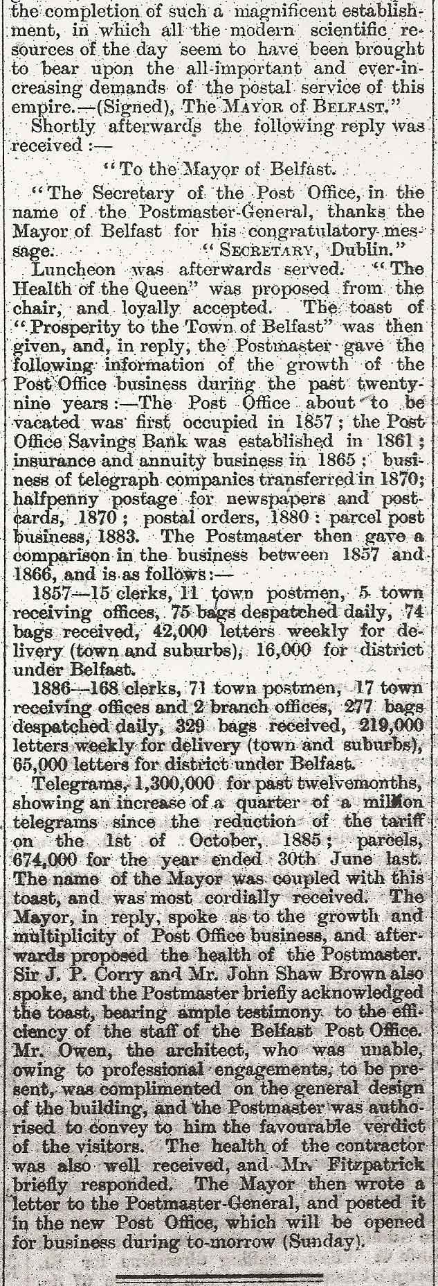 Northern Whig Belfast Post Office 2