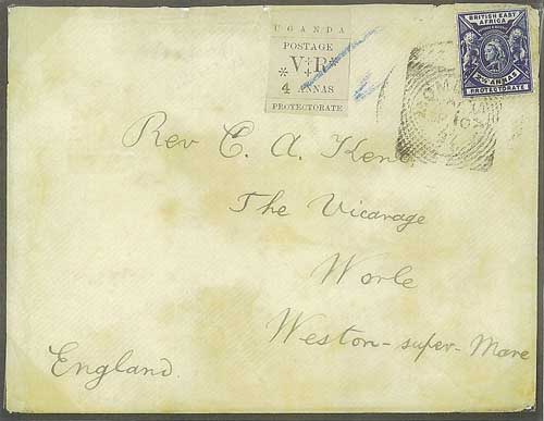 Uganda Misionary Cover 1897