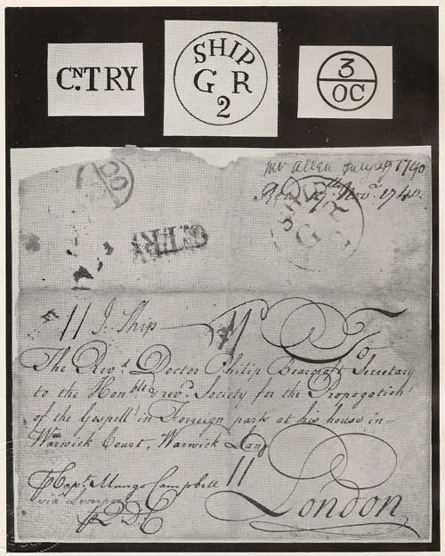 1740 Ship Letter to London